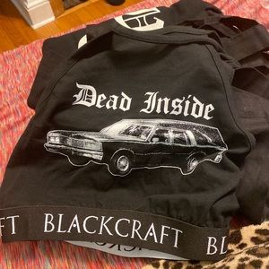 Black craft halter top